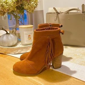 TOMs Fringe Booties